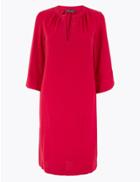 Marks & Spencer Crepe Shift Dress Pink