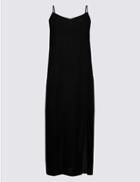 Marks & Spencer Petite Slip Midi Dress Black