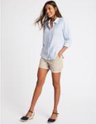 Marks & Spencer Pure Cotton Casual Shorts Oyster