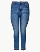 Marks & Spencer Curve High Waist Skinny Leg Jeans Medium Indigo
