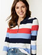 Marks & Spencer Striped Long Sleeve T-shirt Multi