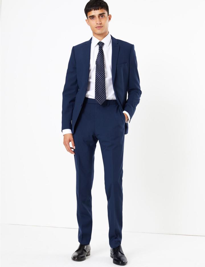 Marks & Spencer The Ultimate Blue Skinny Fit Jacket Blue