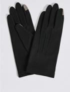Marks & Spencer Touch Screen Jersey Gloves Black