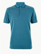 Marks & Spencer Modal Rich Polo Shirt Teal