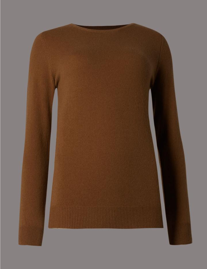 Marks & Spencer Pure Cashmere Jumper Cinnamon