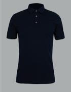 Marks & Spencer Supima Cotton Polo Shirt Navy
