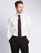 Marks & Spencer Pure Cotton Easy To Iron Regular Fit Shirt White