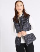 Marks & Spencer Down & Feather Gilet With Stormwear&trade; Grey Mix