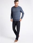 Marks & Spencer Tapered Fit Stretch Jeans Indigo Mix