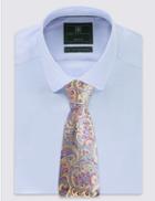Marks & Spencer Pure Silk Floral Tie Gold Mix