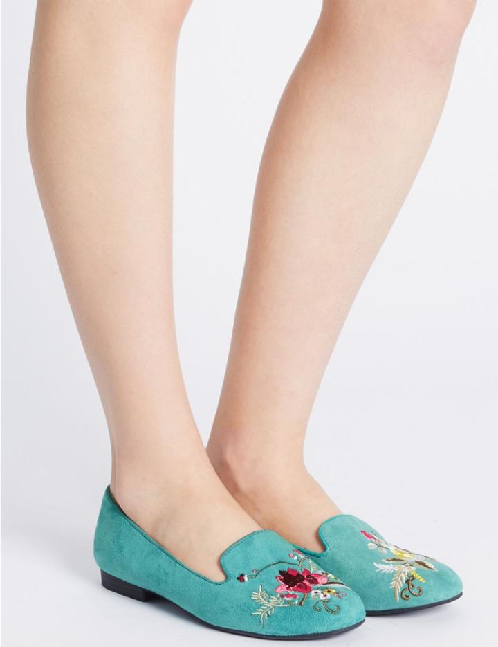 Marks & Spencer Floral Pumps With Insolia Flex&reg; Multi