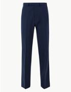 Marks & Spencer The Ultimate Blue Regular Fit Trousers Blue