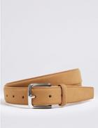 Marks & Spencer Faux Suede Stitch Detail Belt Tan