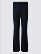 Marks & Spencer Slim Boot-cut Trousers Navy