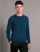 Marks & Spencer Pure Cashmere Crew Neck Jumper Teal Green