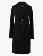Marks & Spencer Textured Coat Black