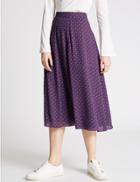 Marks & Spencer Smock A-line Skirt Blue Mix