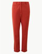 Marks & Spencer Pure Cotton Tapered Leg Chinos Burnt Orange