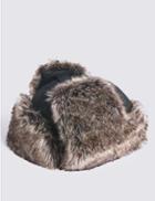 Marks & Spencer Pure Cotton Trapper Hat Black