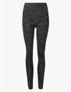Marks & Spencer Animal Print Super Skinny Leggings Grey Mix