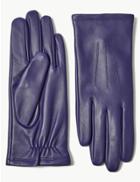 Marks & Spencer Leather Gloves Purple