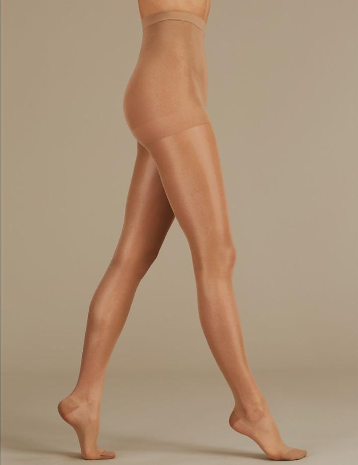 Marks & Spencer 20 Denier Firm Support Tights Natural Tan