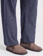 Marks & Spencer Velour Pull-on Slippers Oatmeal