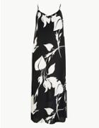 Marks & Spencer Printed Slip Midi Dress Ivory Mix