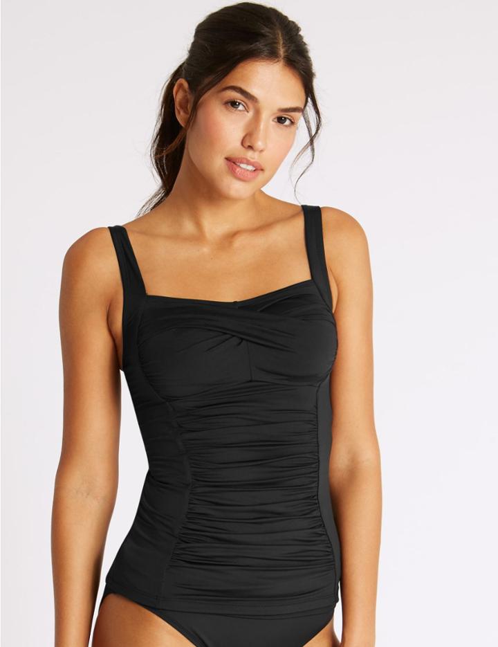 Marks & Spencer Secret Slimming&trade; Non-wired Tankini Top Black
