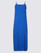 Marks & Spencer Slip Midi Dress Blue