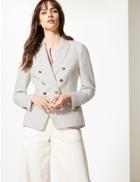 Marks & Spencer Pure Linen Single Breasted Blazer Flax