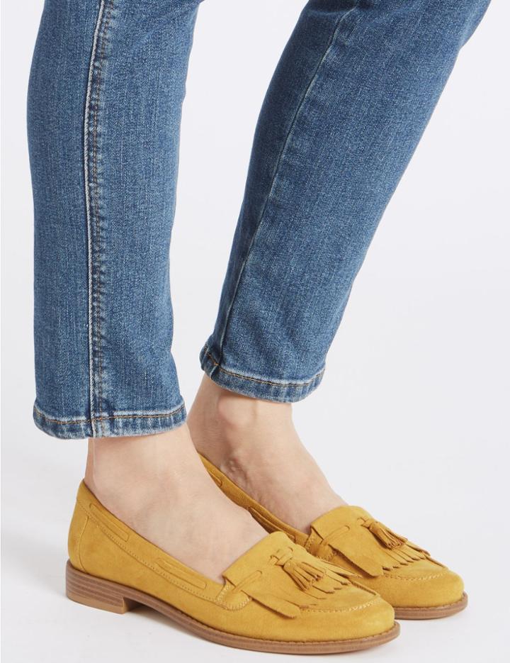 Marks & Spencer Tassel Detail Loafers Ochre