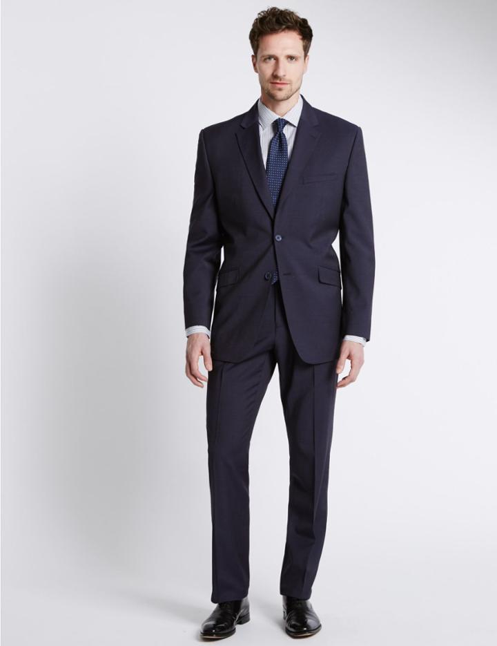 Marks & Spencer Indigo Regular Fit Jacket Indigo