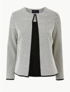 Marks & Spencer Textured Blazer Multi/neutral