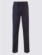 Marks & Spencer Regular Fit Pure Cotton Chinos Navy