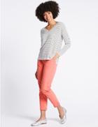 Marks & Spencer Pure Cotton Turn-up Chinos Watermelon