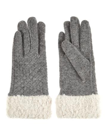 M & S Collectionn M & S Collection
 Wool Rich Quilted Borg Gloves