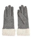 M & S Collectionn M & S Collection
 Wool Rich Quilted Borg Gloves
