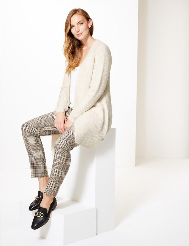 Marks & Spencer Super Soft Open Front Cardigan Cream