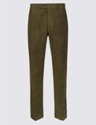 Marks & Spencer Regular Fit Moleskin Chinos Khaki