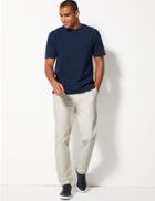 Marks & Spencer Tapered Fit Pure Cotton Chinos Ecru