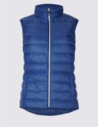 Marks & Spencer Down & Feather Gilet With Stormwear&trade; Cobalt