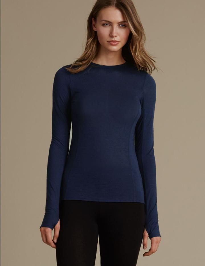 Marks & Spencer Long Sleeve Thermal Top Indigo