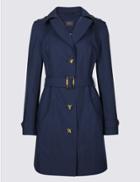 Marks & Spencer Trench Coat With Stormwear&trade; Navy
