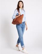 Marks & Spencer Leather Tassel Shopper Bag Tan