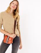 Marks & Spencer Leather Mini Saddle Bag