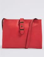 Marks & Spencer Faux Leather Soft Stud Cross Body Bag Red