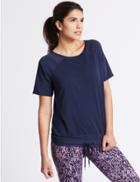 Marks & Spencer Bubble Mesh T-shirt Dark Midnight