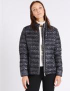 Marks & Spencer Down & Feather Jacket With Stormwear&trade; Grey Mix