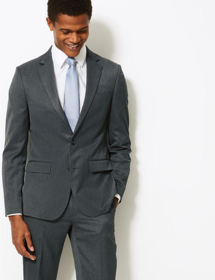 Marks & Spencer Grey Slim Fit Jacket